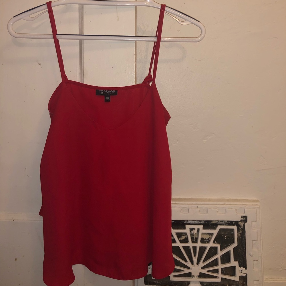 Red topshop top